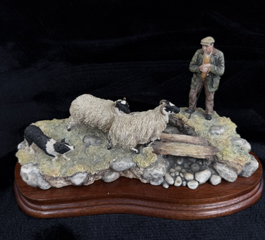 Border Fine Arts Limited Edition Sheepdog and Shepherd Figurine Resin Country0