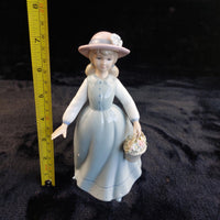 Thumbnail for The Leonardo Girl Collection with Basket Blue Dress Figurine 7