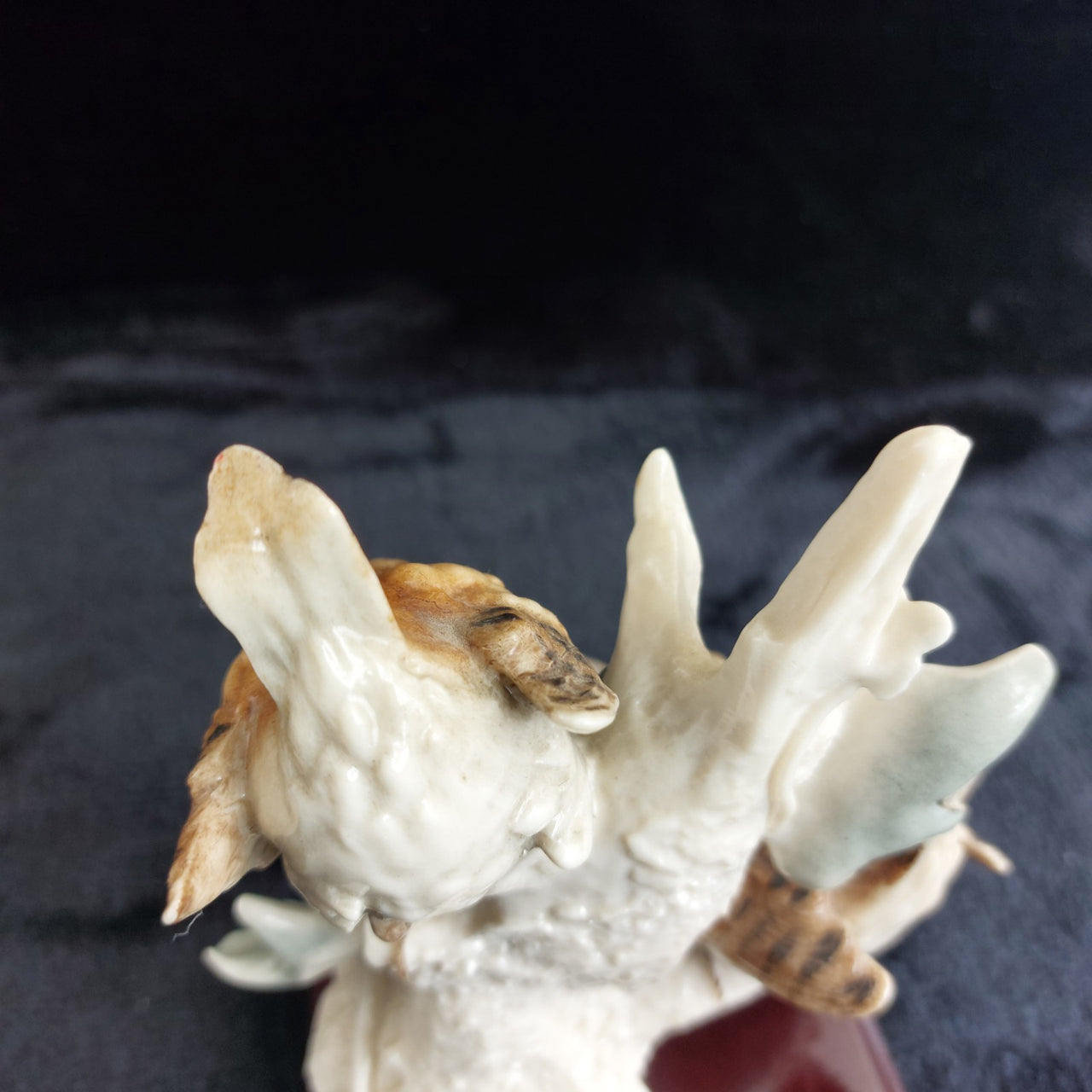 G.Armani Twin Birds Figurine  Italian Capodimonte Porcelain Signed 6.5” gift8