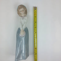 Thumbnail for Nao by Lladro Porcelain Figurine DAISA Lady Elegant in Blue with Hat decor10