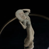 Thumbnail for Celluloid Miniature Lady Figurine – Art Deco 1920s Style Woman in Blue Hat– 4”8