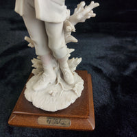 Thumbnail for V. Belcari Figurine Boy with Dog Italy Armani Porcelain Sculpture Vintage 8
