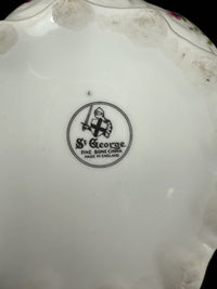 Thumbnail for Stunning St. George & Kenall Fine Bone China Floral vase and Tray Set England.7