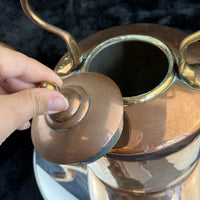 Thumbnail for Antique Large Copper Kettle with Brass and Copper Handle - English Country House20