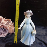 Thumbnail for The Leonardo Girl Collection with Basket Blue Dress Figurine 7