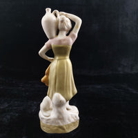 Thumbnail for Royal Dux Silky   Figurine  Porcelain -Woman with Water Jug and Dog 1960–1978 .2