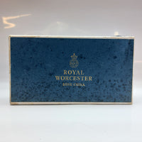 Thumbnail for Royal Worcester Bone China Oval Spill Vase Pin Dish Set Floral Gilt Boxed decor8