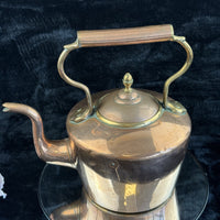 Thumbnail for Antique Large Copper Kettle with Brass and Copper Handle - English Country House22