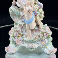 Thumbnail for Antique Meissen Dresden Style Sitzendorf Porcelain Candelabra 19th Century Decor6