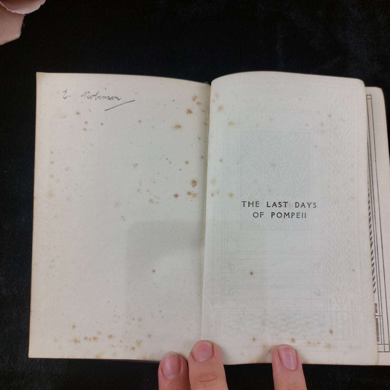 1911 Last The Days Of Pompeii Lord LyttonDecorative Edition Ward Lock Co Book.9