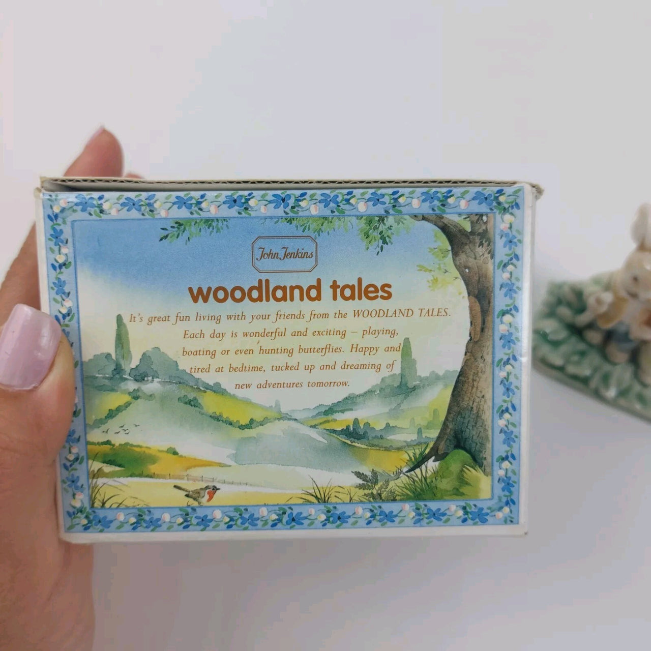 John Jenkins Woodland Tales Rabbit Figurine Boxed Christine Haworth kids Decor4