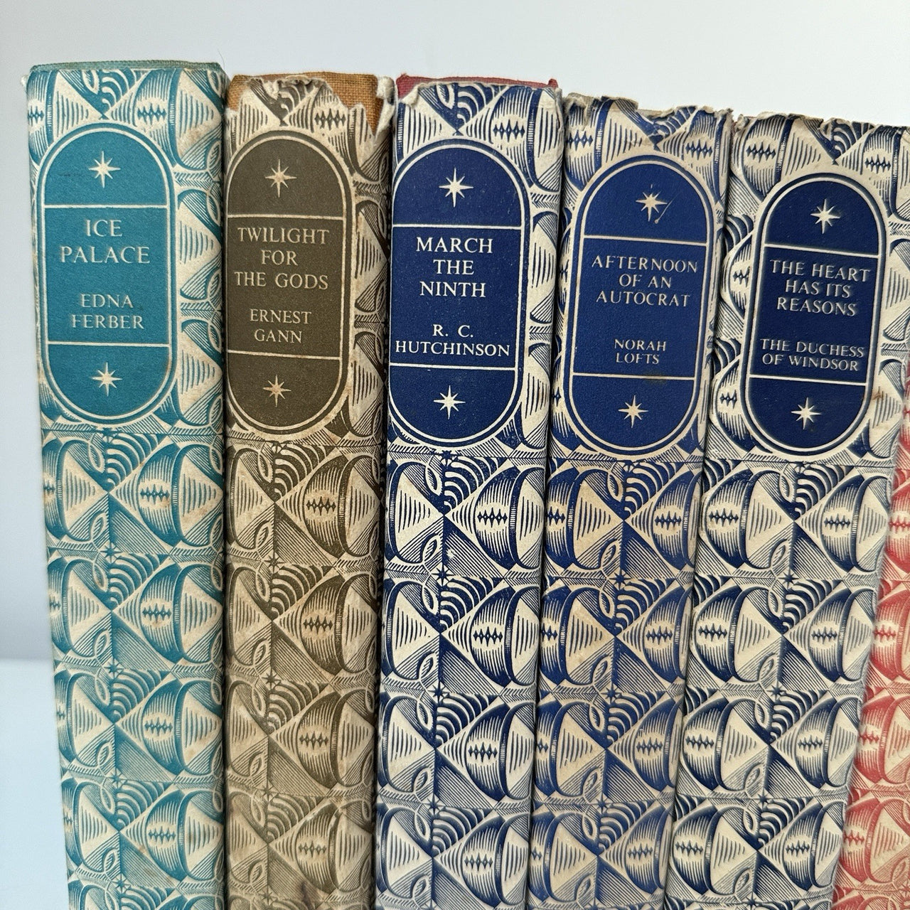 Companion Book Club Set of 8 Hardbacks Patterned Dust Jackets Ice Palace Rock2