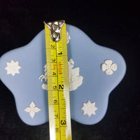 Thumbnail for Wedgwood Blue Elegant Jasperware & Collectible Trinket Box/Lidded Dish British d5