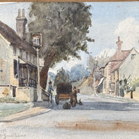 Thumbnail for Jane Parsons Hatfield Village Watercolour Original Painting Framed Signed wall2