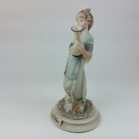 Thumbnail for Signed A. Belcari Girl with Dog Vase Capodimonte Italian Porcelain 7