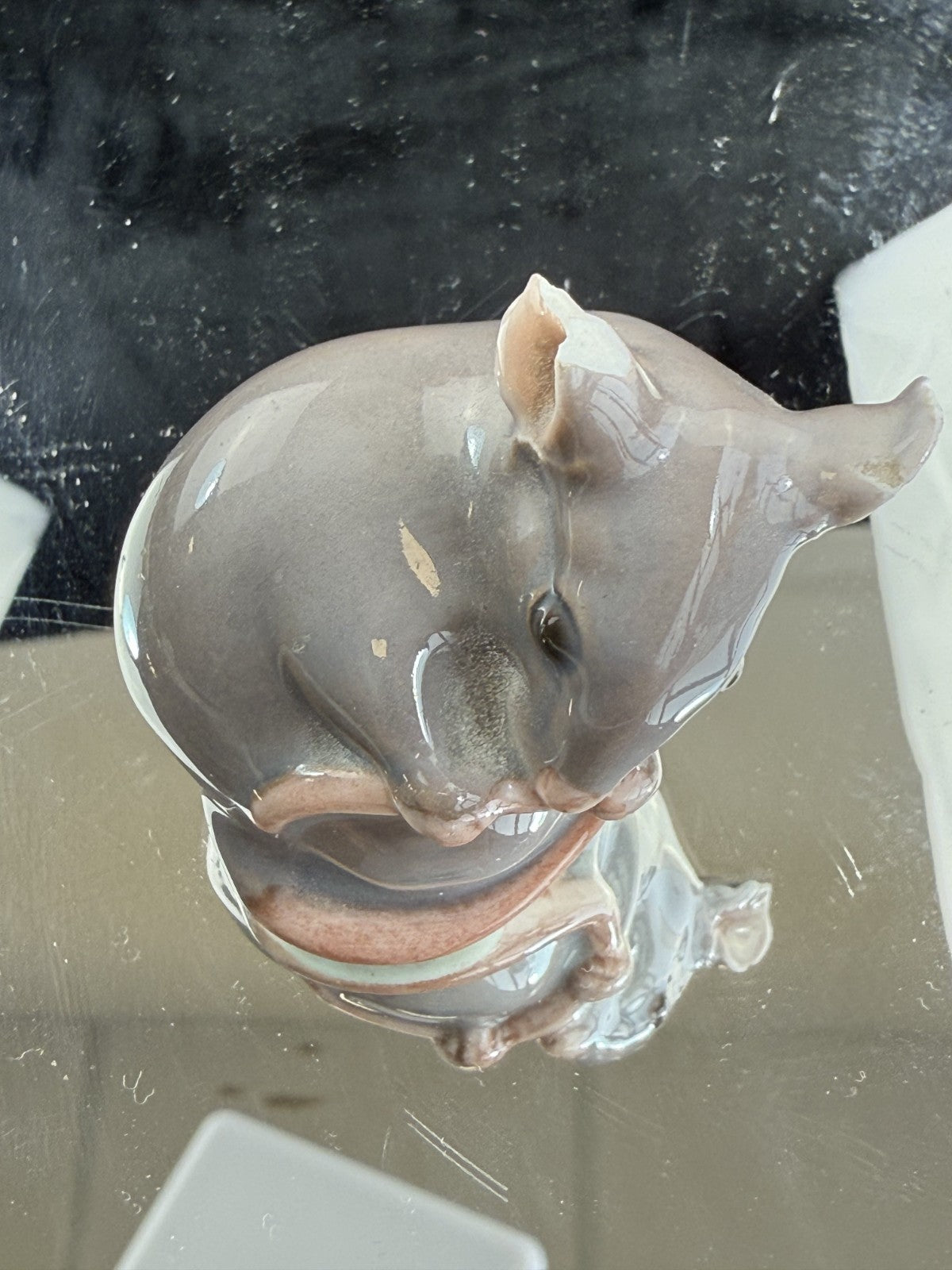 Bing & Grondahl B&G Denmark Porcelain Mouse Figurine chipped ear and elephant7
