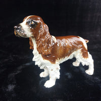 Thumbnail for Goebel Spaniel Dog Figurine Porcelain Germany Brown White 9