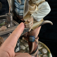 Thumbnail for Rare Capodimonte Crown N Italian Figurine M. Lory Ice Cream Large Seller 12