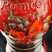 Thumbnail for West Germany Rumtopf Jar Red Glazed Fruit Motif 13