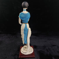 Thumbnail for Florence Giuseppe Armani lady Figurine 1987 Art Deco in Blue 34cm Italy decor.7