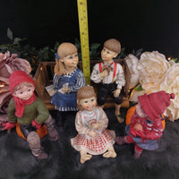 Thumbnail for Candy Designs Rare Norway Children Figurines Set – Mixed Conditions, With Bench 19