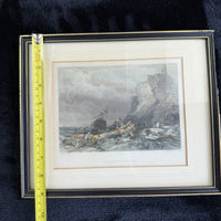 Thumbnail for Antique Hand-Colored Lithographs Dunstanborough Castle & Tynemouth Pair Prints14