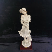 Thumbnail for Romantic Giuseppe Armani Figurine – “In Love” Girl with Rose & Letter – Florence Art 0382-F, 16