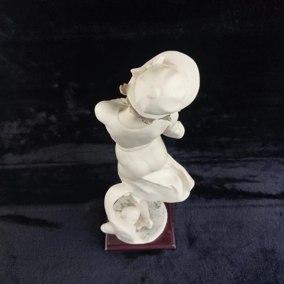 Romantic Giuseppe Armani Figurine – “In Love” Girl with Rose & Letter – Florence Art 0382-F, 16"