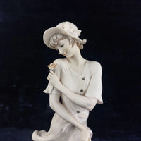 Thumbnail for Romantic Giuseppe Armani Figurine – “In Love” Girl with Rose & Letter – Florence Art 0382-F, 16