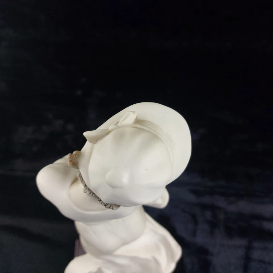 Romantic Giuseppe Armani Figurine – “In Love” Girl with Rose & Letter – Florence Art 0382-F, 16"