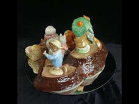 Very Rare Beswick Beatrix Potter Set of 7 Figurines + Tree Stump Display Stand