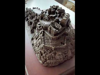 Bronze Finish Edinnburgh castle Sculpture Detailed Scotland Castle/Fortress mode