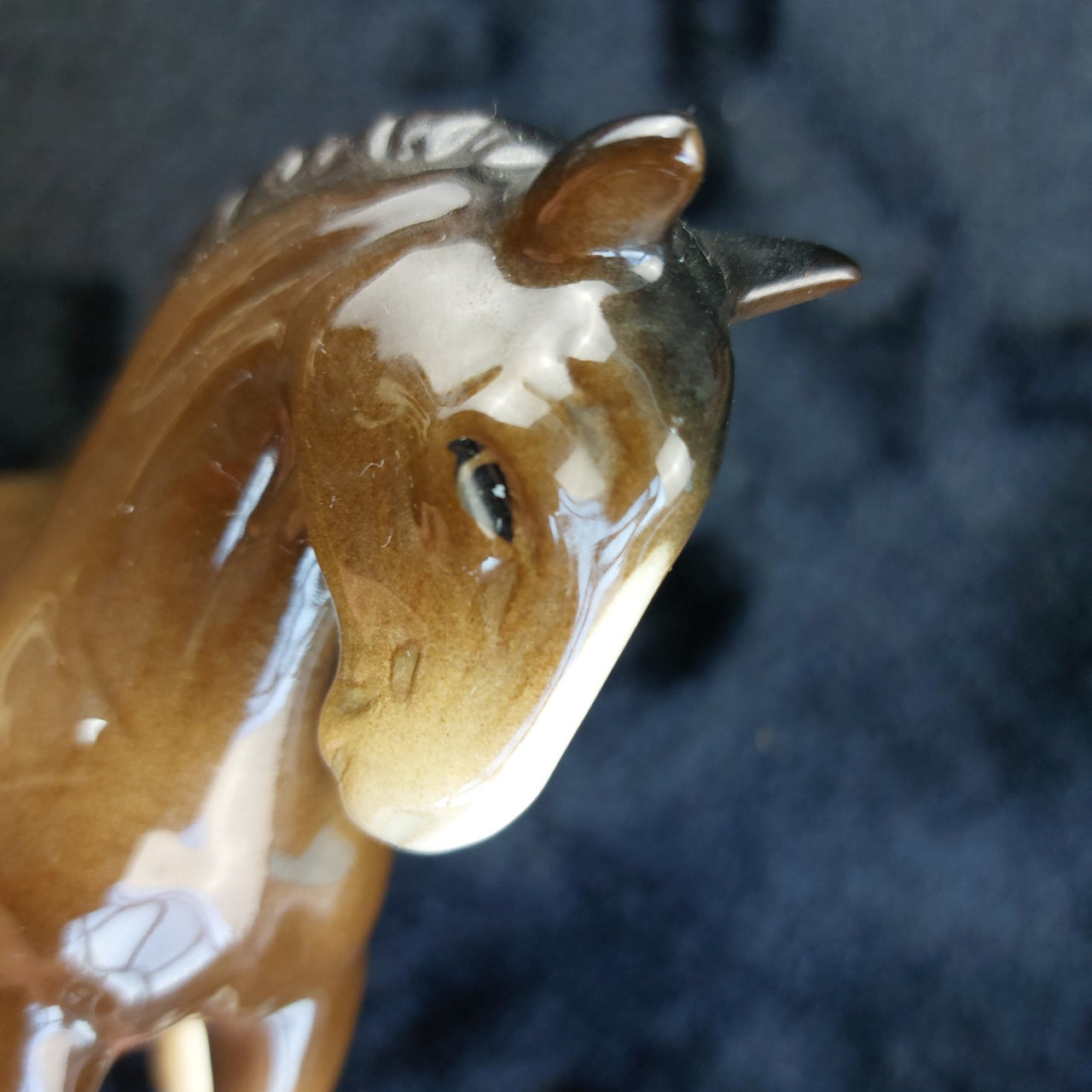 Coopercraft Brown Vintage Foal Figurine Ceramic Horse with Glossy Finish Class10