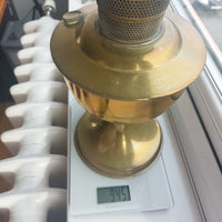 Thumbnail for Vintage 1930`s Brass Aladdin Kerosene Parlor Lamp With Paraffin, See The Glass19
