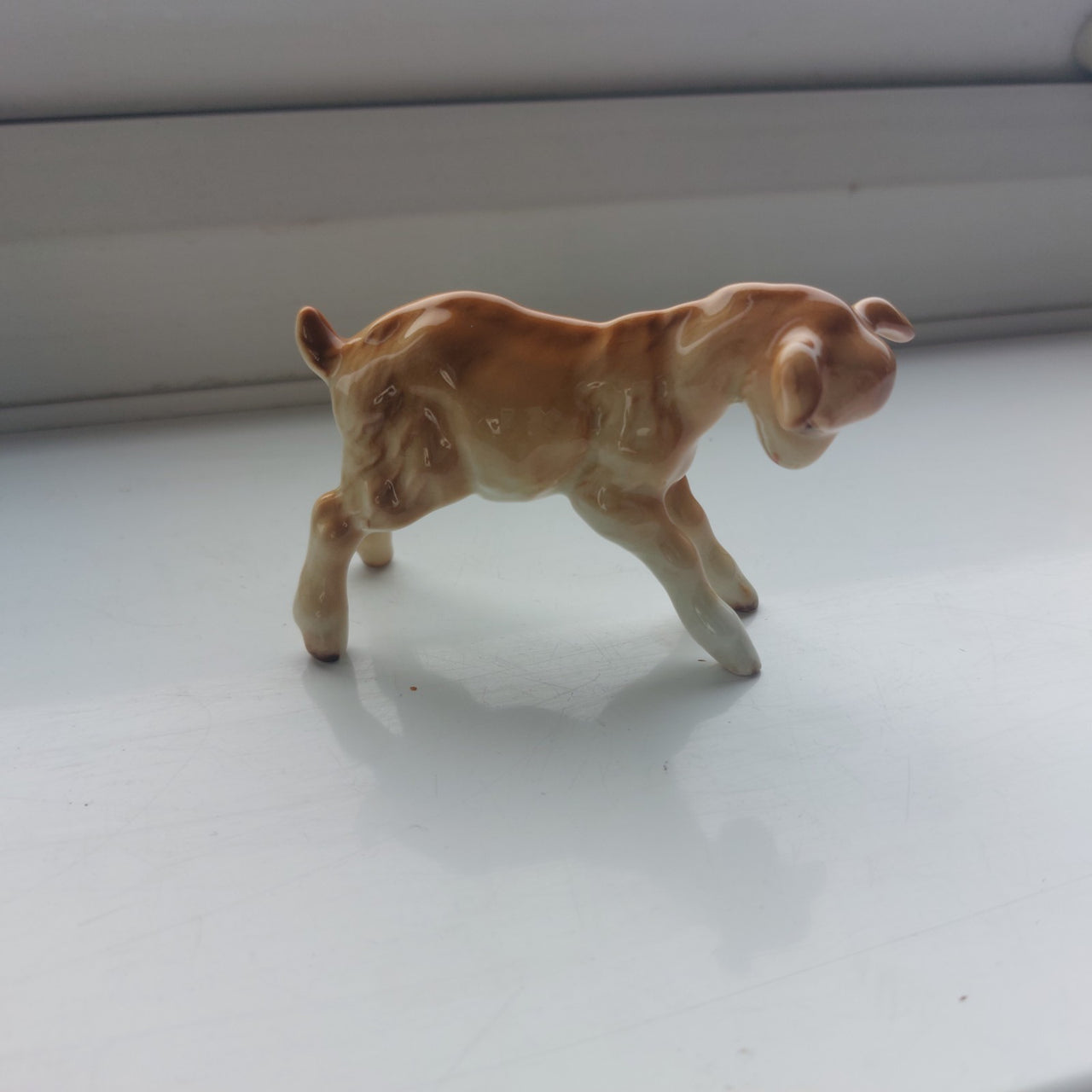 Beswick England Goat Figurine 2.5" Tall – Good Vintage Porcelain Farm Animal11