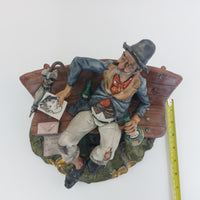 Thumbnail for Capodimonte Figurine Old Man on Bench –6.7