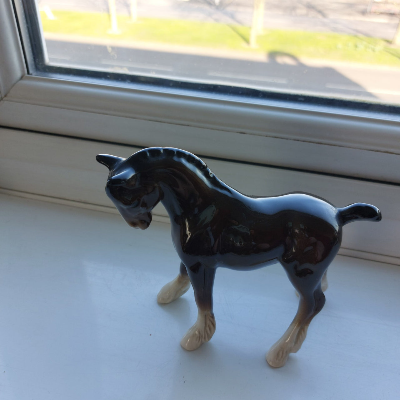 Coopercraft Brown Vintage Foal Figurine Ceramic Horse with Glossy Finish Class12