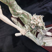 Thumbnail for Giuseppe Armani Florence “Bicycle  Spring” Rare lady Figurine 0539C Porcelain.17