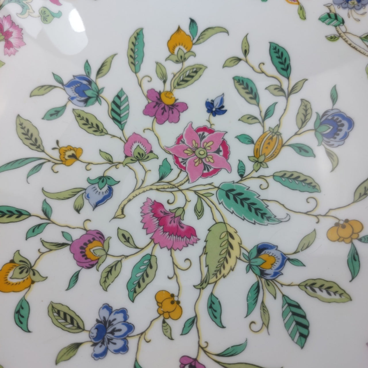 Haddon Minton Hall Bone China  Floral Bowl – Vintage English Dish 7.5" gift3
