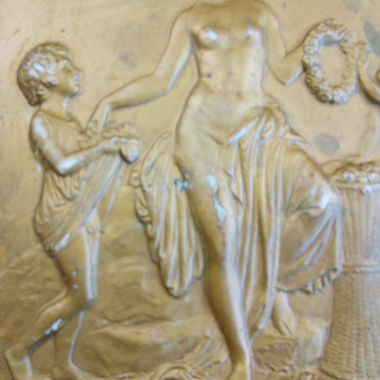 Royal Copenhagen Plaque Enora – Gilded Neoclassical Relief Wall Art resin plague9