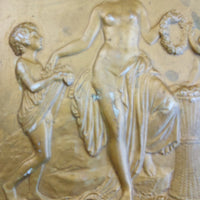 Thumbnail for Royal Copenhagen Plaque Enora – Gilded Neoclassical Relief Wall Art resin plague9