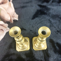 Thumbnail for Vintage Brass Buddha Figurine & Pair of Brass Candlesticks Set12