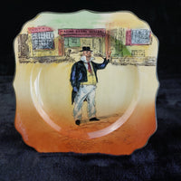 Thumbnail for Royal C.Dickens Doulton Dickensware Cap'n Cuttle Hand Painted England Plate8