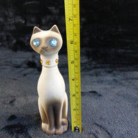 Thumbnail for California Vintage USA Siamese Cat Figurines Pair – One Repaired - 6.75