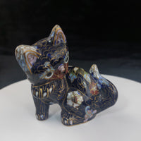 Thumbnail for Chinese Cloisonné Enamel Cat Figurine – Handcrafted Collectible Vintage 0