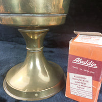 Thumbnail for Vintage 1930`s Brass Aladdin Kerosene Parlor Lamp With Paraffin, See The Glass8