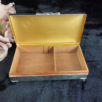 Thumbnail for Good Silver Aristocrat Plated Cigarette Box Wood Lined 332g 6x3x2” England 1950s7