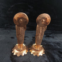 Thumbnail for Very Rare Copper Buddha Statues Pair  , Possibly Antique, Good, xmas, 19cm gift8