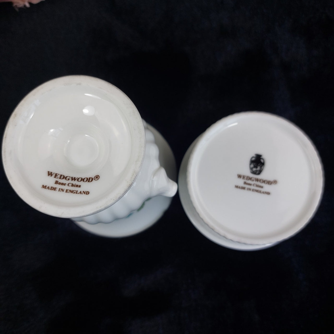 Wedgwood Bone China Mini Vase & Trinket Box - Blue Floral -England Traditional9