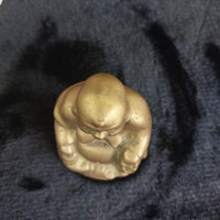 Thumbnail for Vintage Brass Buddha Figurine & Pair of Brass Candlesticks Set6